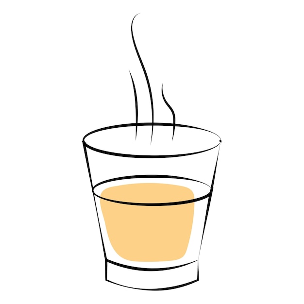 Ilustración de vector chai, chai o vector de té, ilustración de vector de té.