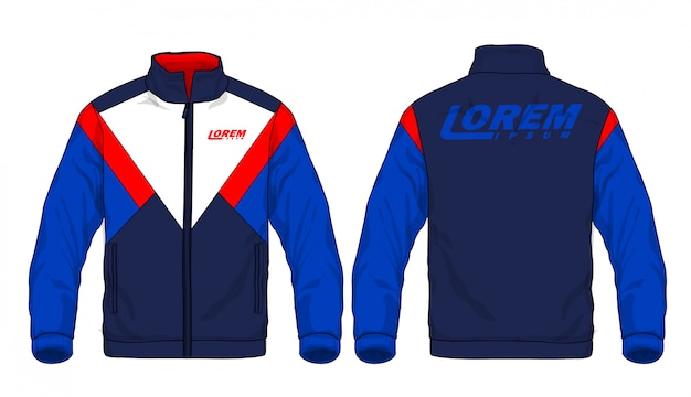 Ilustración de vector de chaqueta deportiva.