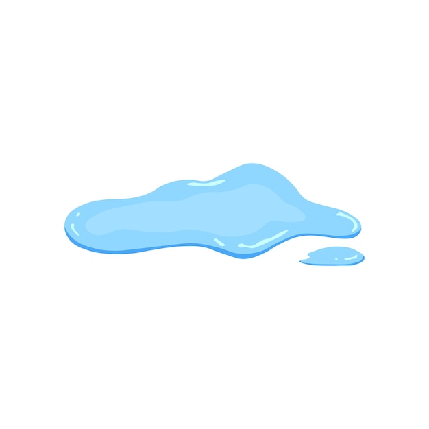 Ilustración del vector del charco de agua