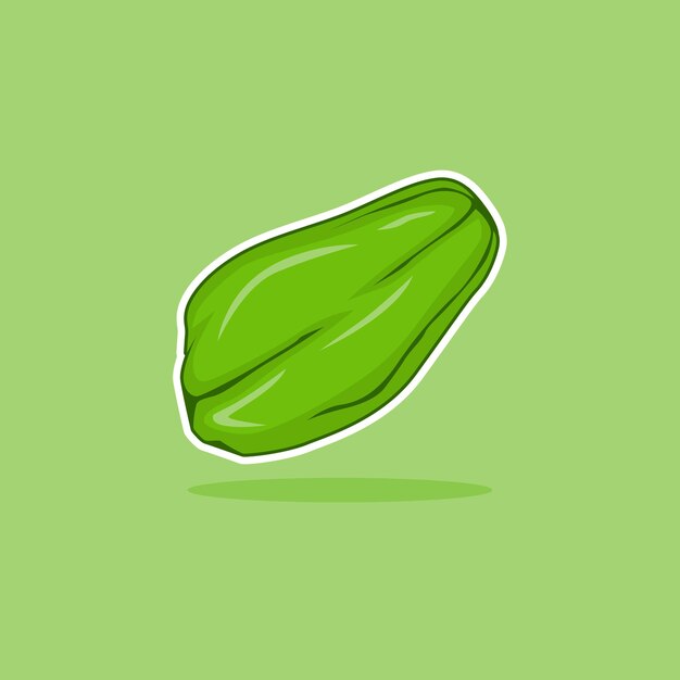 Ilustración de vector de chayote