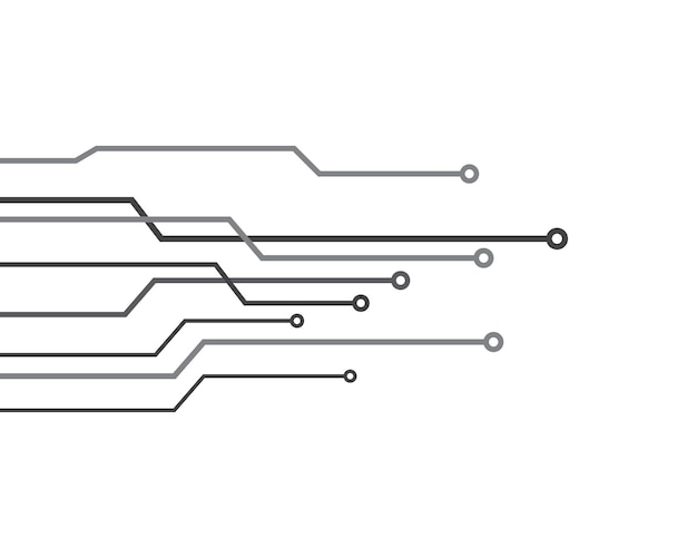 Ilustración de vector cibernético de tecnología futura