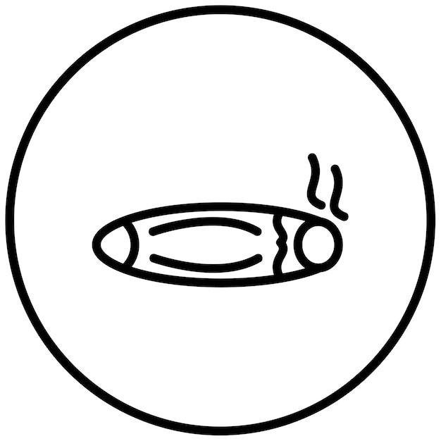 Ilustración del vector del cigarro