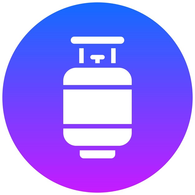 Ilustración del vector de la cilindra de gas