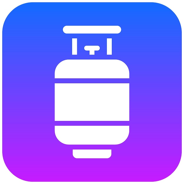 Ilustración del vector de la cilindra de gas