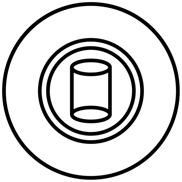 Ilustración del vector del cilindro