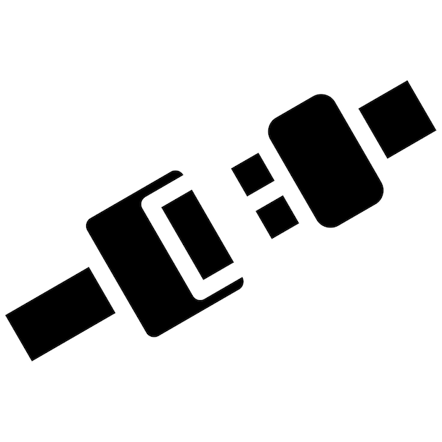 Ilustración del vector del cinturón de seguridad