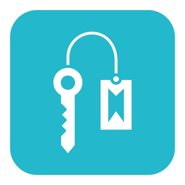 Ilustración del vector clave del hotel
