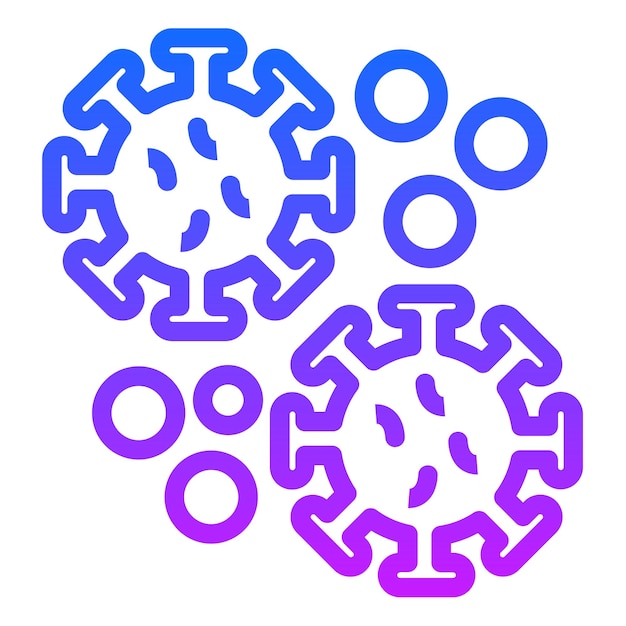Ilustración del vector de clúster de infección