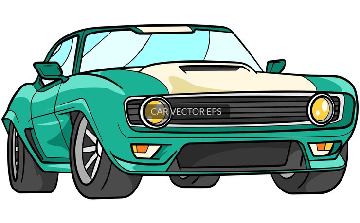 Ilustración de vector de coche de carreras de calle de lujo