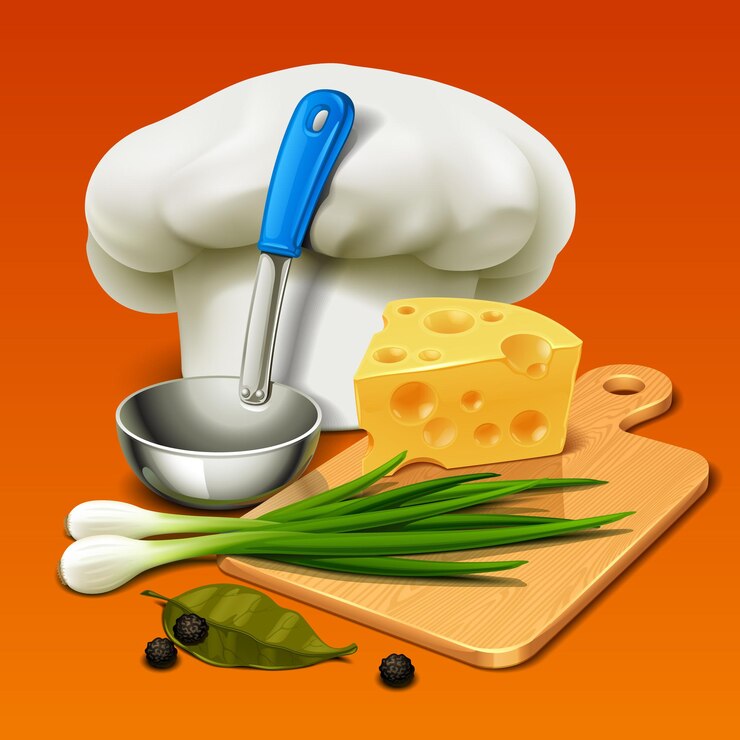 Vector ilustración de vector de cocina detallada realista