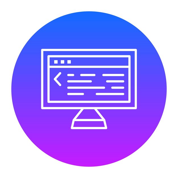 Ilustración del vector de código de la terminal