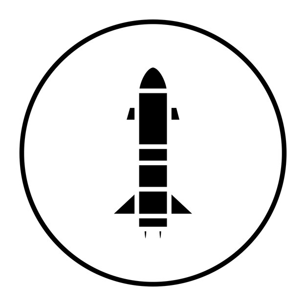 Ilustración del vector del cohete