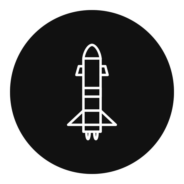 Ilustración del vector del cohete