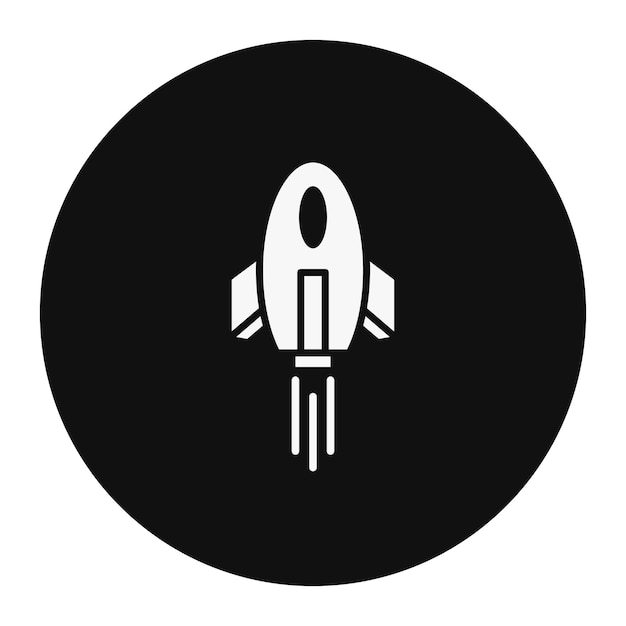 Ilustración del vector del cohete