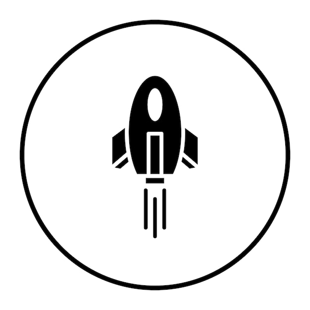 Ilustración del vector del cohete