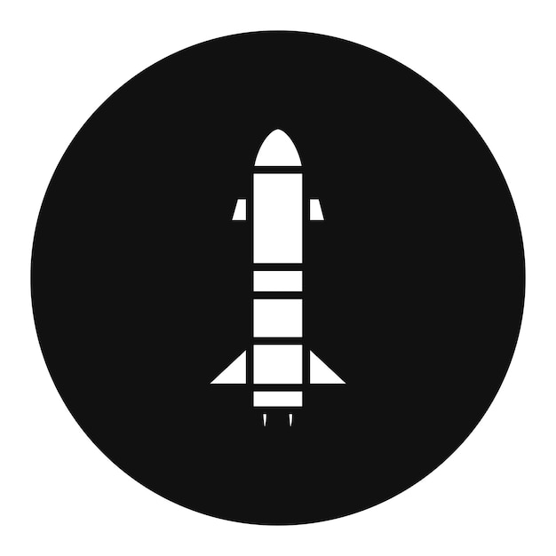 Ilustración del vector del cohete