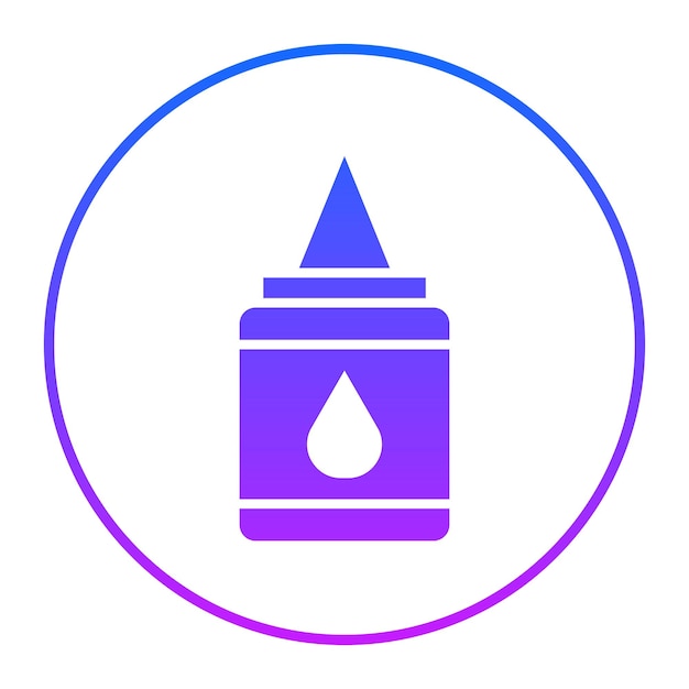 Ilustración del vector de cola líquida