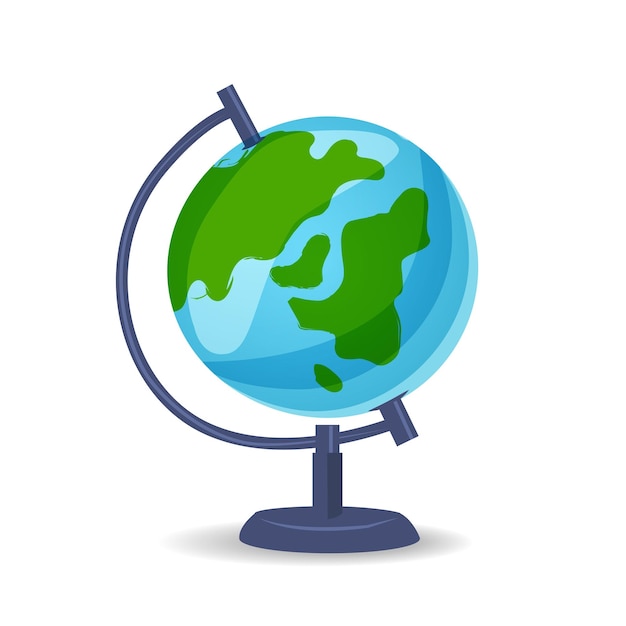 Ilustración de vector de color de globo escolar