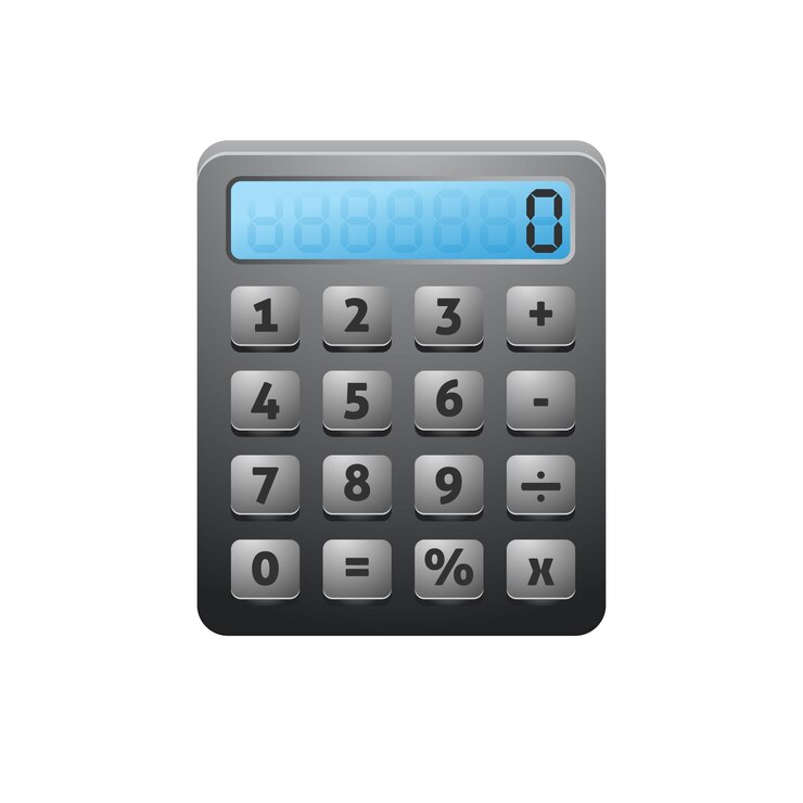 Vector ilustración de vector de color de icono de calculadora