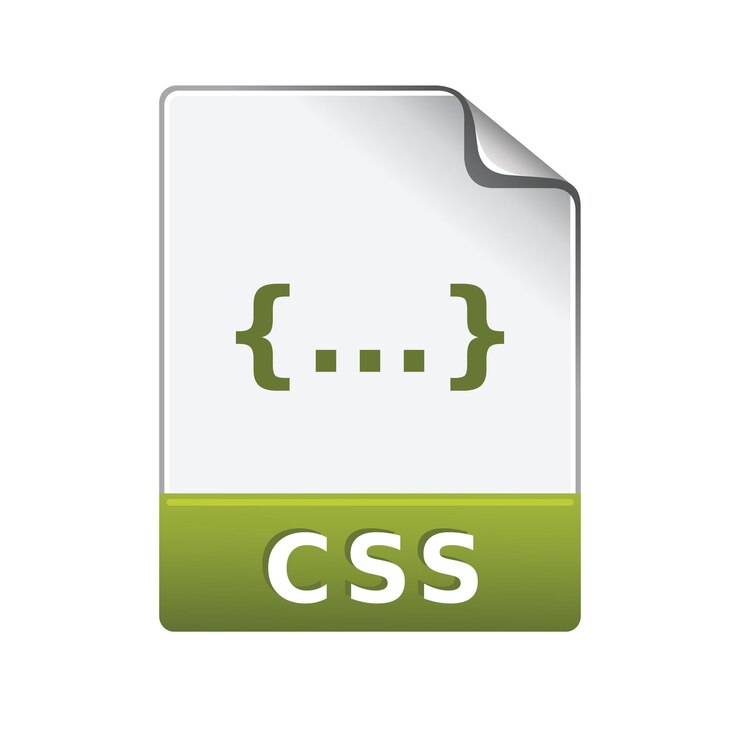 Vector ilustración de vector de color de icono de formato de archivo css