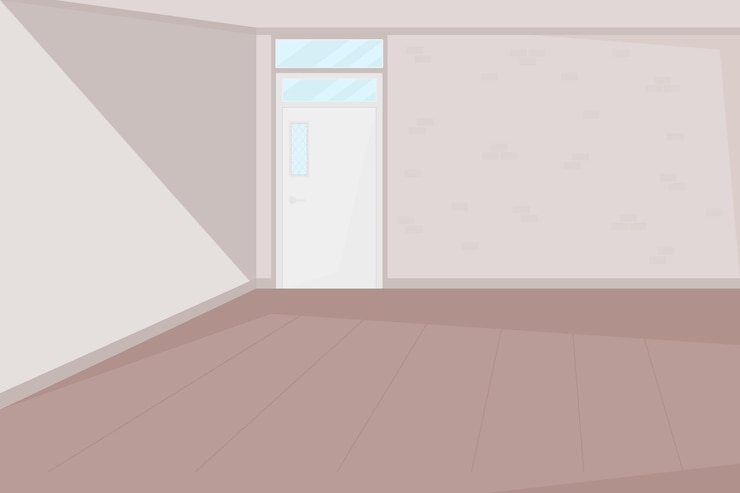 Vector ilustración de vector de color plano de entrada de aula