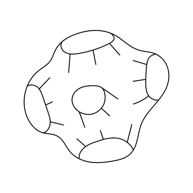 Ilustración del vector del cometa meteorito aislado en fondo blanco