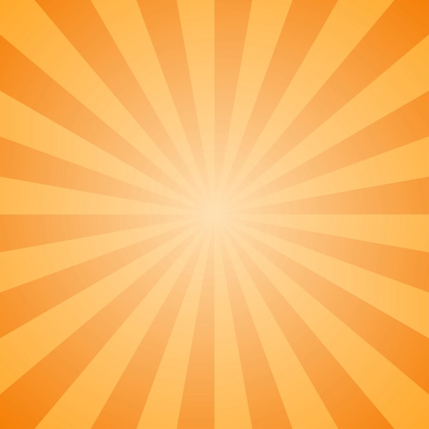 Ilustración de vector de comics de rayos amarillo naranja degradado