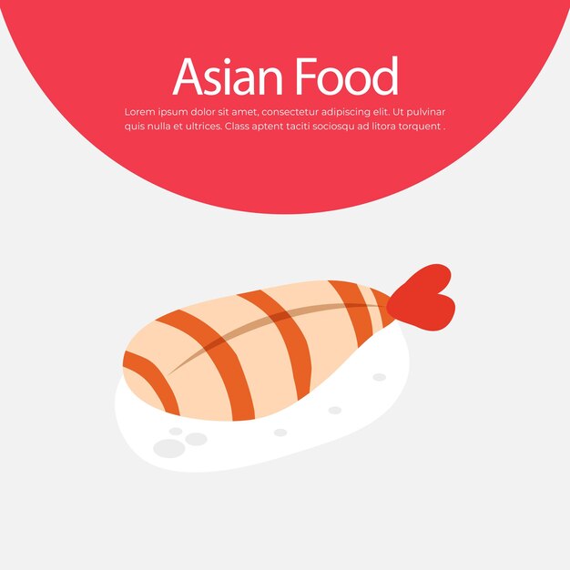 ilustración de vector de comida asiática