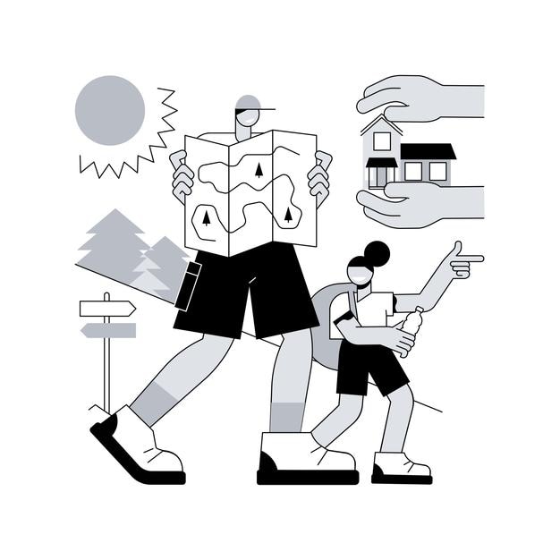 Ilustración de vector de concepto abstracto de cuidado de paternidad