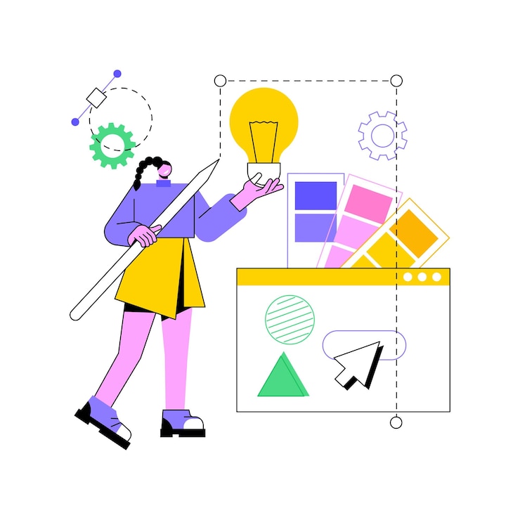 Vector ilustración de vector de concepto abstracto de diseño de logotipo