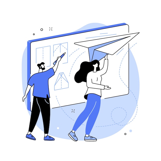 Ilustración de vector de concepto abstracto de espíritu empresarial