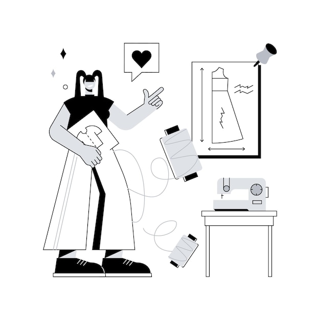 Ilustración de vector de concepto abstracto de estilo y moda de hombres