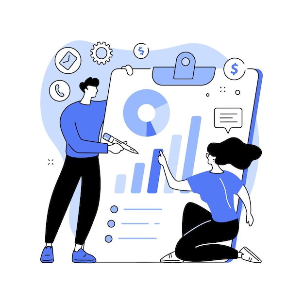 Ilustración de vector de concepto abstracto de estrategia empresarial