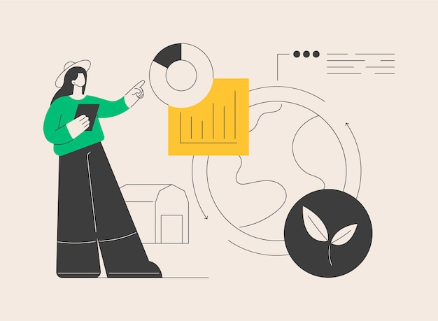 Ilustración de vector de concepto abstracto de gestión holística