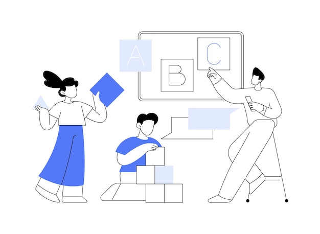 Ilustración de vector de concepto abstracto de guardería