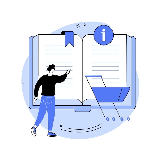 Ilustración de vector de concepto abstracto de información de consumidor