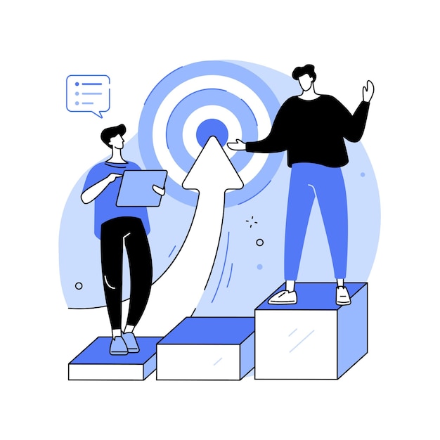 Ilustración de vector de concepto abstracto de liderazgo empresarial