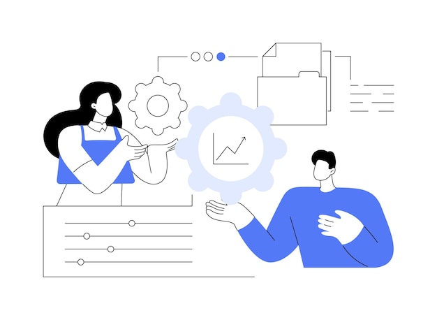 Ilustración de vector de concepto abstracto de productividad