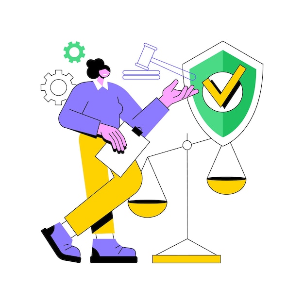 Ilustración de vector de concepto abstracto de responsabilidad