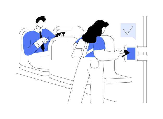 Ilustración de vector de concepto abstracto de sistema de pago con tarjeta