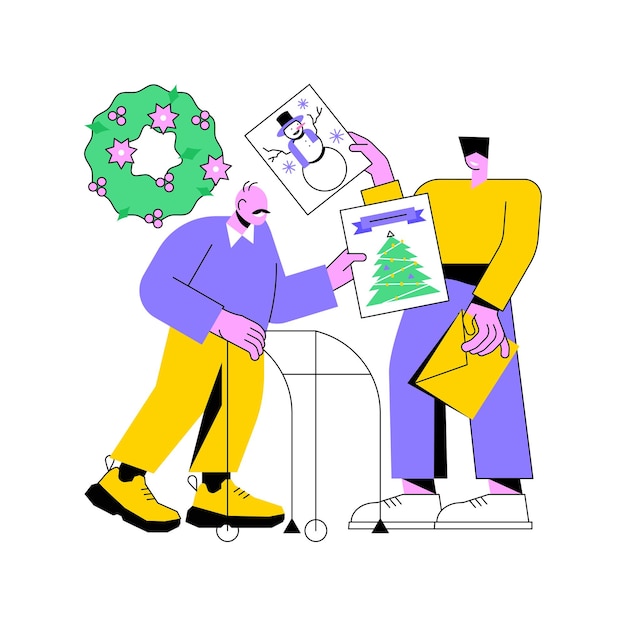 Ilustración de vector de concepto abstracto de tarjetas de felicitación