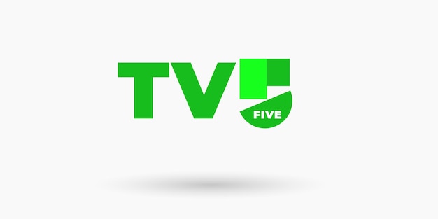 Ilustración de vector de concepto de diseño de logotipo de canal de TV