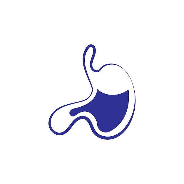 Ilustración de vector de concepto de diseños de icono de cuidado de estómago