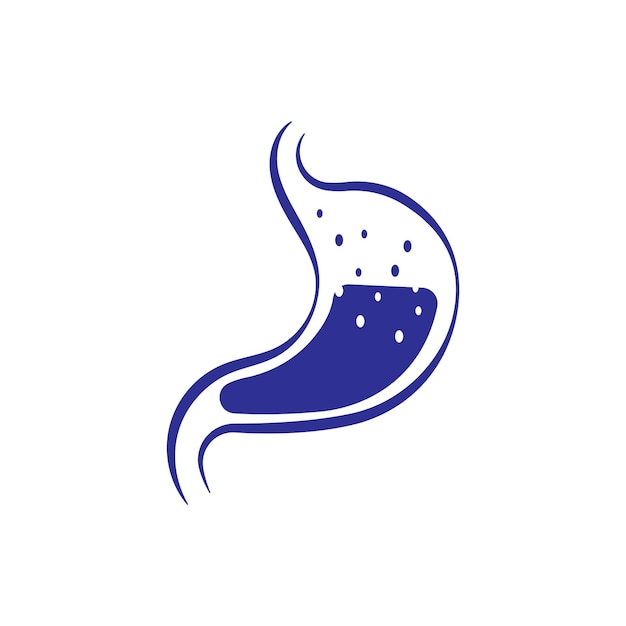 Ilustración de vector de concepto de diseños de icono de cuidado de estómago