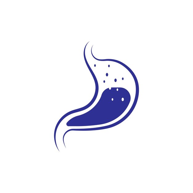 Ilustración de vector de concepto de diseños de icono de cuidado de estómago