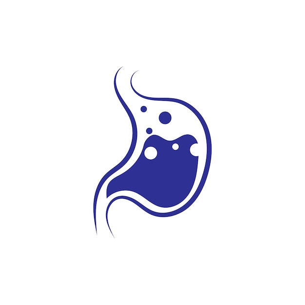 Ilustración de vector de concepto de diseños de icono de cuidado de estómago