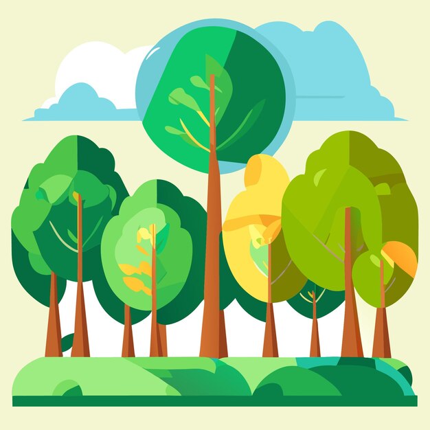 Vector ilustración de vector de concepto ecológico verde