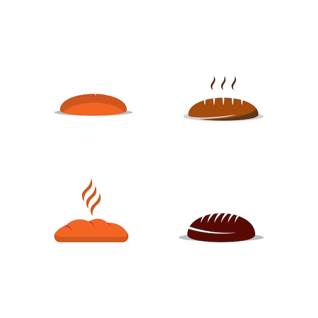 Ilustración de vector de concepto de logotipo de pan