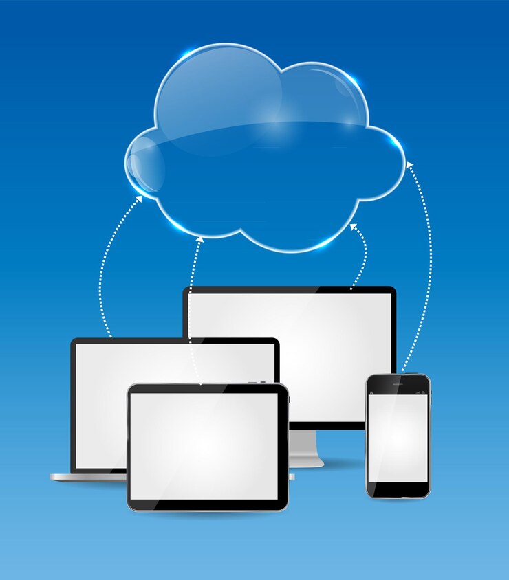 Vector ilustración de vector de concepto de negocio de cloud computing. eps10
