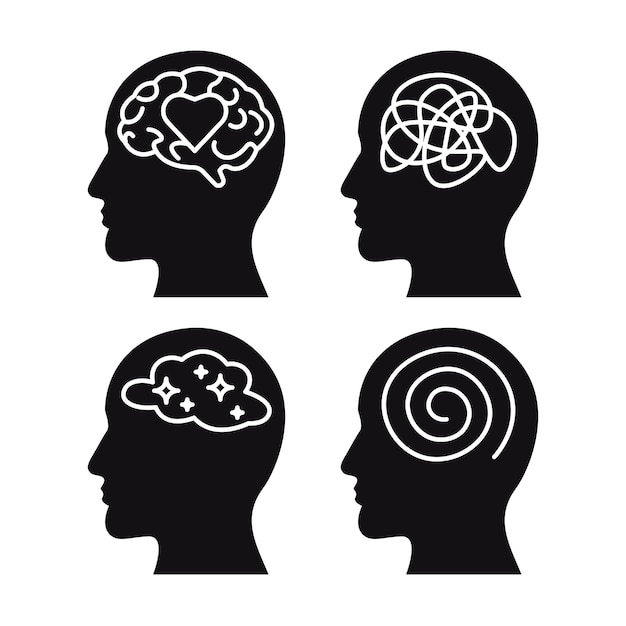 Ilustración del vector de concienciación sobre la salud mental